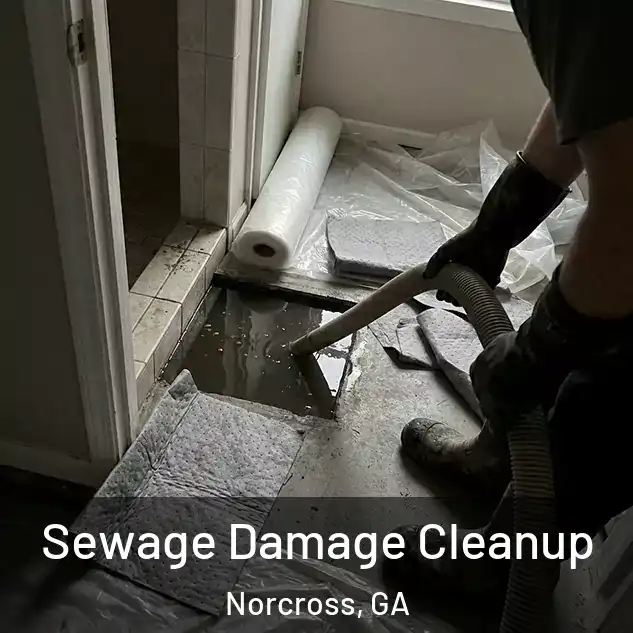  Sewage Damage Cleanup Norcross, GA